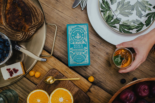Buchu, rooibos, mint and ginger ice tea