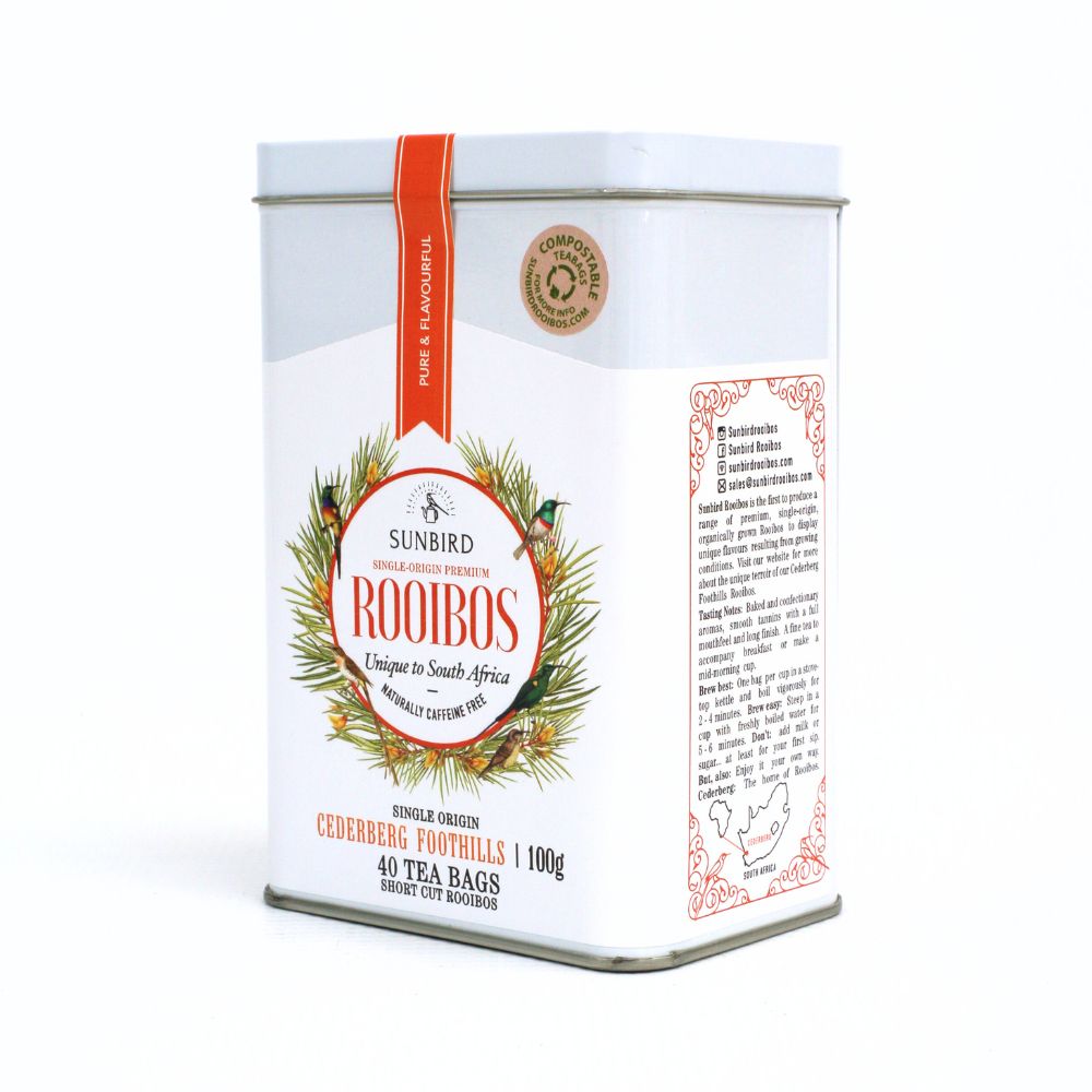 Cederberg Foothills Rooibos Tin 100g • Single Origin • Sunbird Rooibos