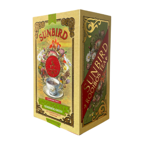 NEW • Cederberg Green Rooibos Teabags • 100g • Single Origin • Sunbird Rooibos