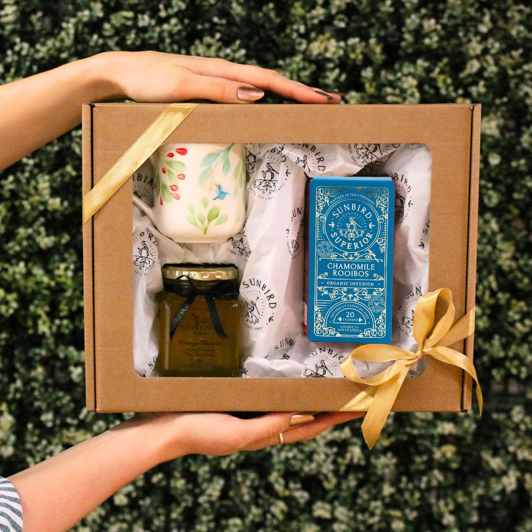 Rooibos and Honey Gift Box with Handpainted Mug