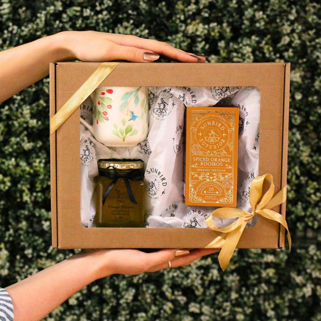 Rooibos and Honey Gift Box with Handpainted Mug