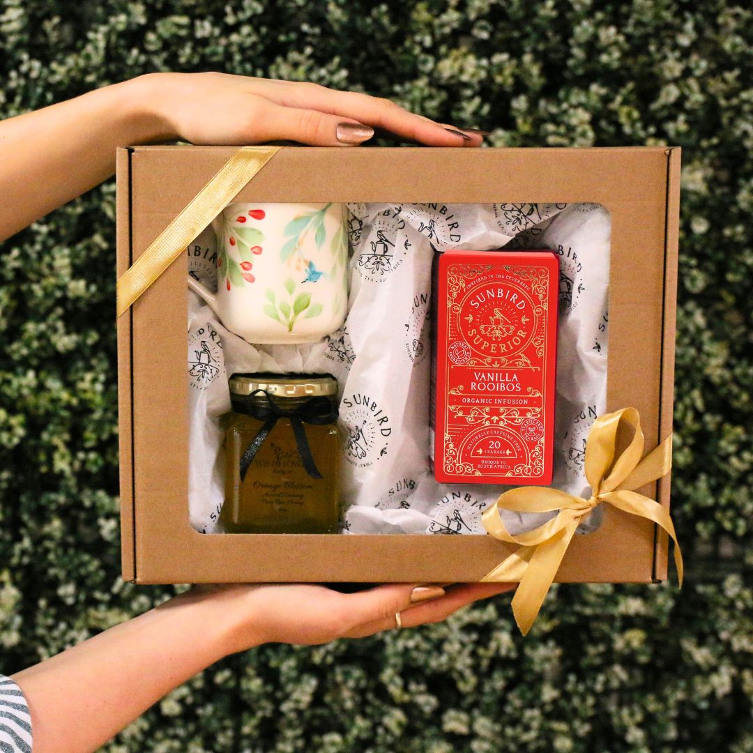 Rooibos and Honey Gift Box with Handpainted Mug
