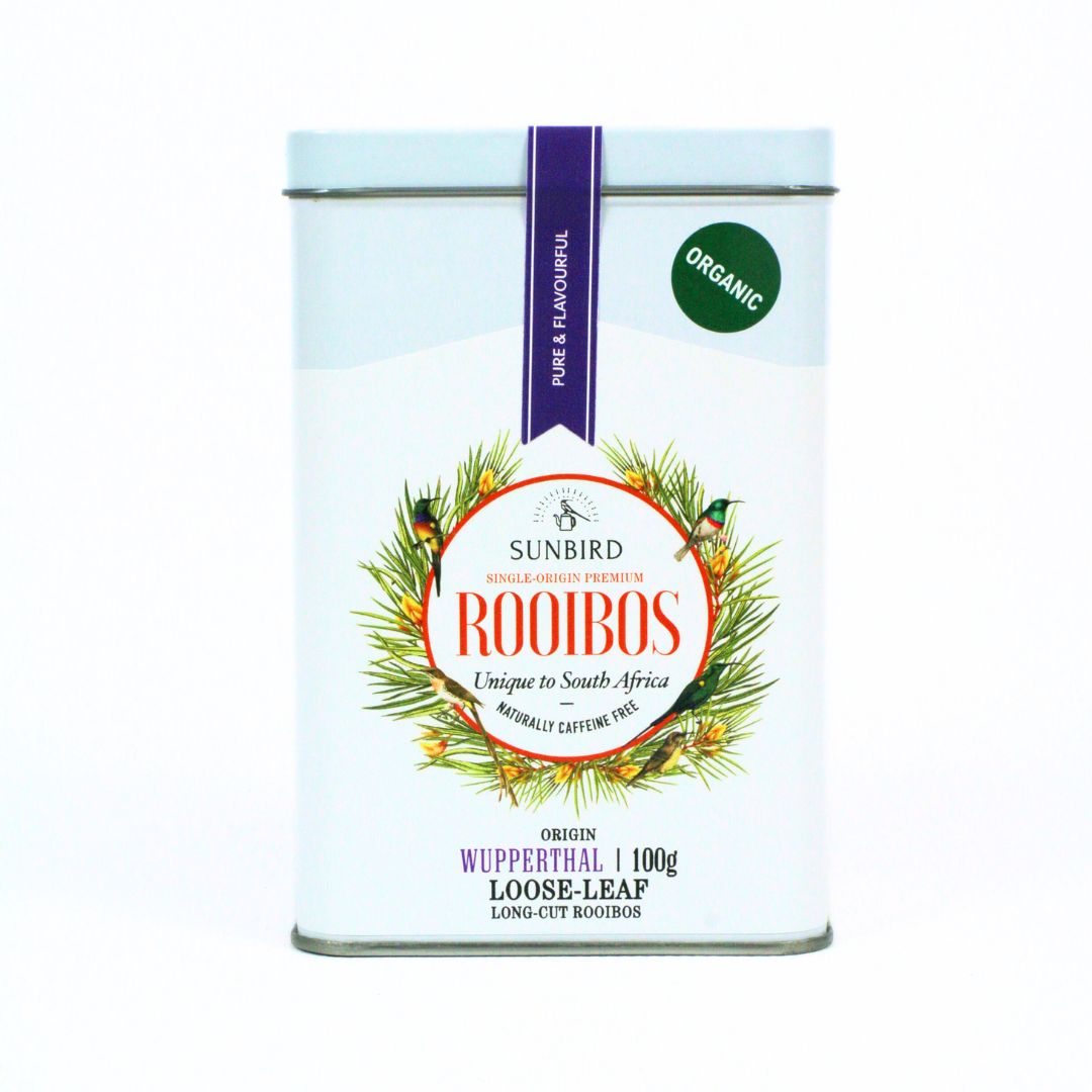 Wupperthal • Organic Rooibos Tin 100g • Single Origin • Sunbird Rooibos