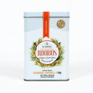 CEDERBERG FOOTHILLS • Regular-Cut Rooibos in 40 Compostable Tea Bags • 100g
