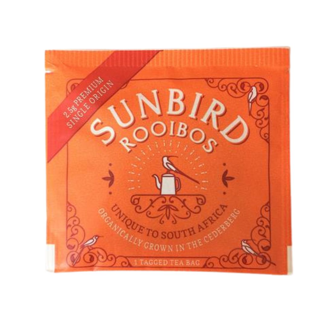 Individually Wrapped and Tagged Rooibos Sachets • 100g (40 sachets)