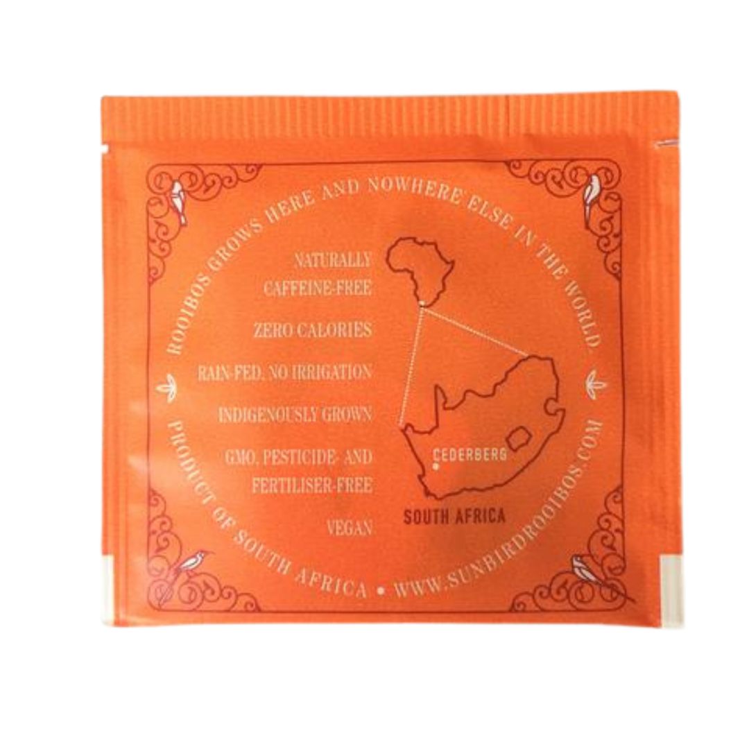 Individually Wrapped and Tagged Rooibos Sachets • 100g (40 sachets)