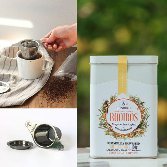 Wild Grown Rooibos Tin and Infuser Bundle