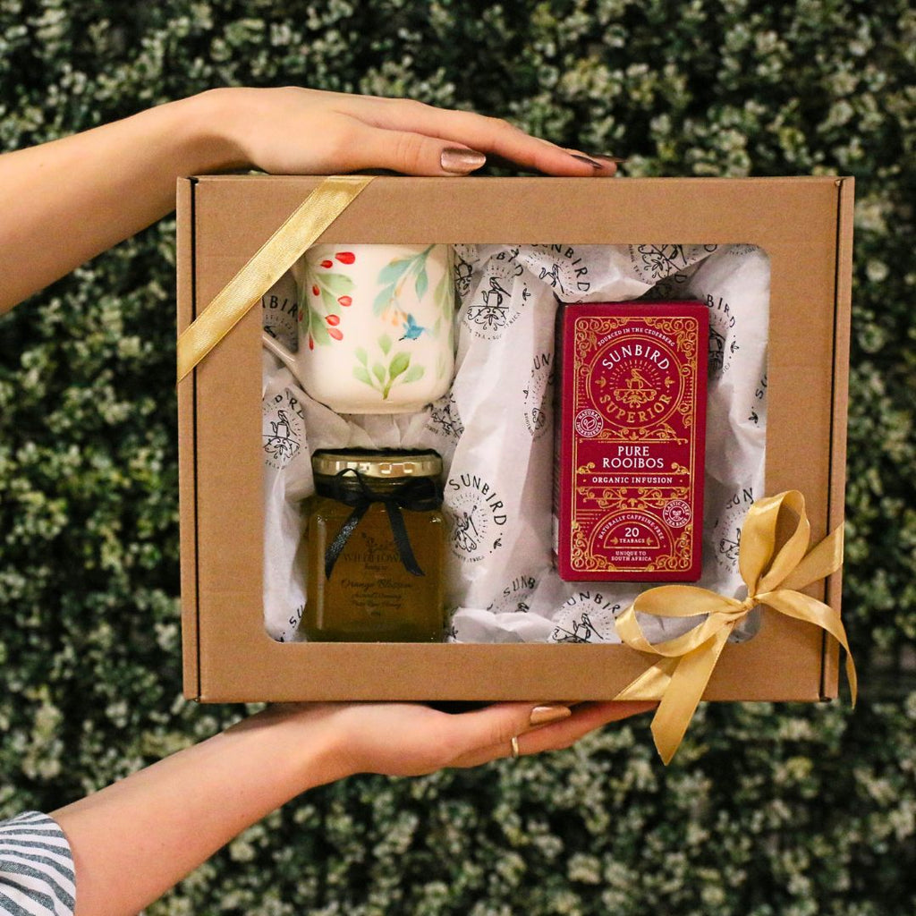 Rooibos and Honey Gift Box with Handpainted Mug