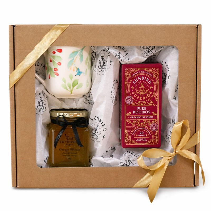 Rooibos and Honey Gift Box with Handpainted Mug