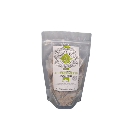 Cederberg Green Rooibos • Organic Rooibos Refill 100g • Single Origin • Sunbird Rooibos