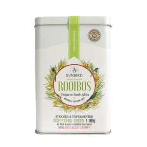 CEDERBERG GREEN • Regular-Cut Rooibos Leaf in 40 Tea Bags • 100g
