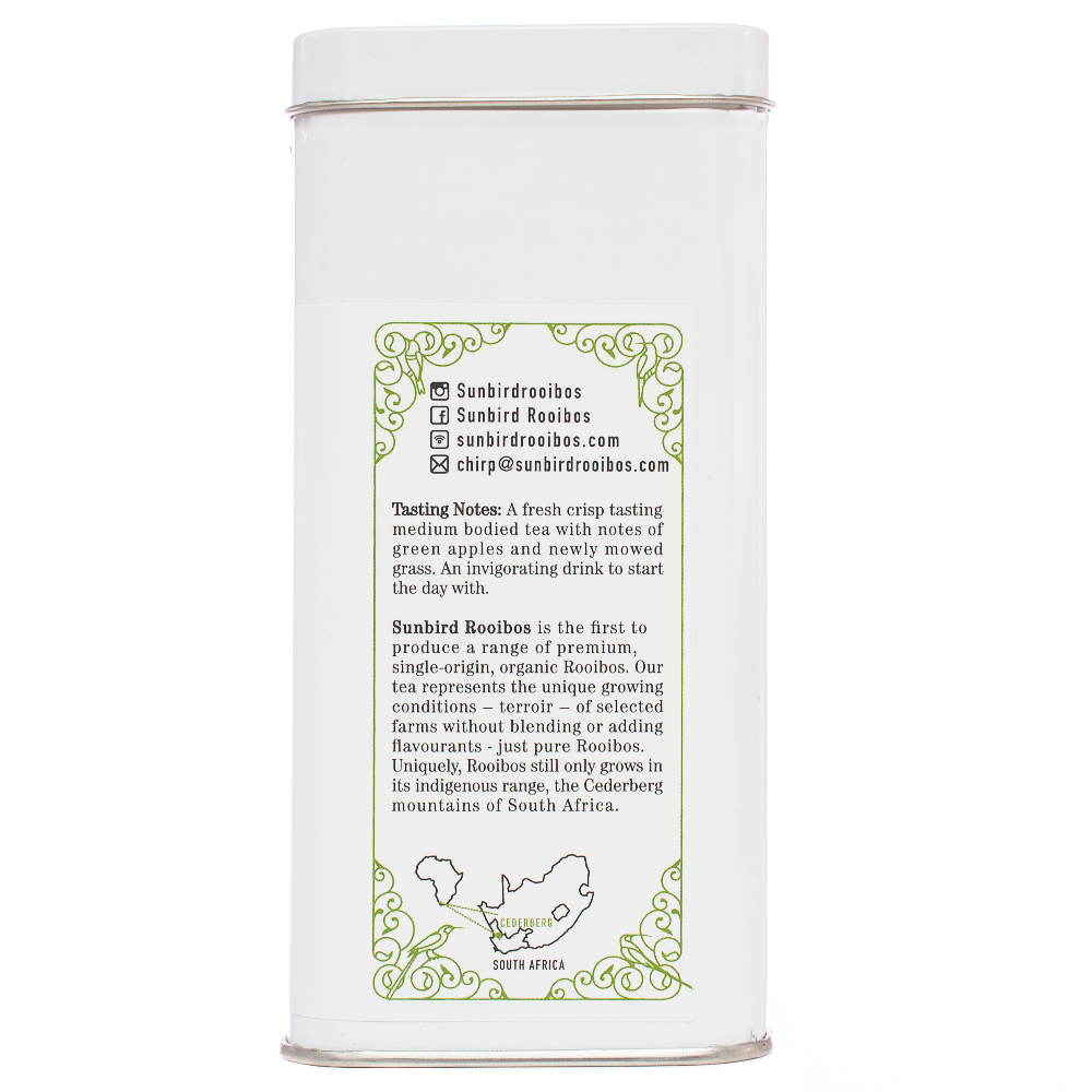 Sunbird Rooibos Cederberg Green single origin tea bags 
